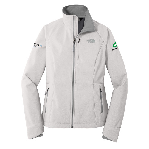  The North Face Womens Light Grey Heather Apex Barrier Softshell Jacket - Turtle Wax Pro Flat