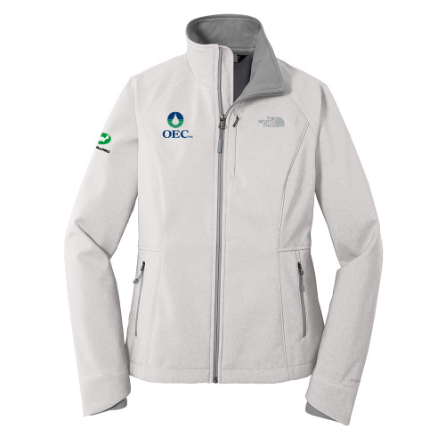  The North Face Womens Light Grey Heather Apex Barrier Softshell Jacket - OEC