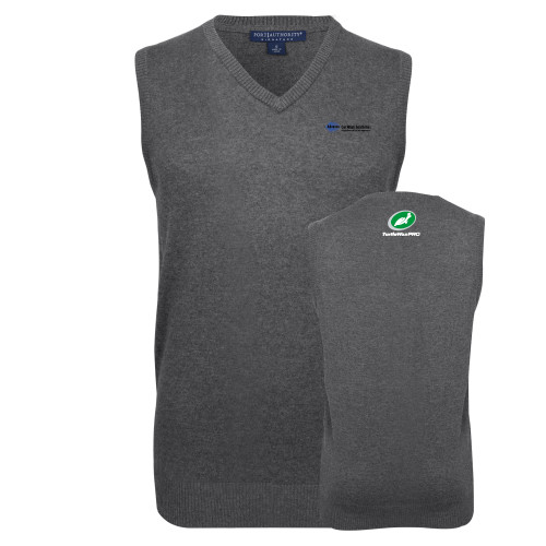  Charcoal VNeck Sweater Vest - Advance Car Wash Solutions