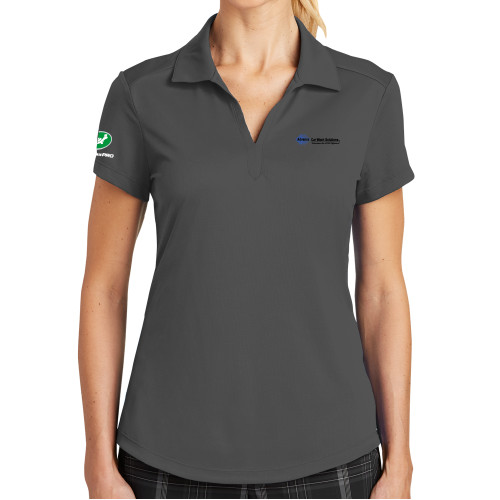  Nike Womens Charcoal Dri Fit Legacy Polo - Advance Car Wash Solutions