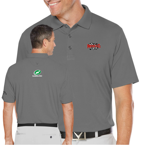  Callaway Steel Grey Opti Dri Chev Polo - Protect It Embroidery