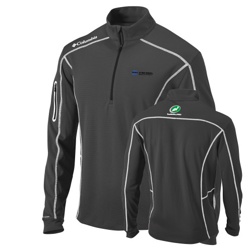 Columbia Charcoal Omni Wick Shotgun 1/4 Zip - Advance Car Wash Solutions
