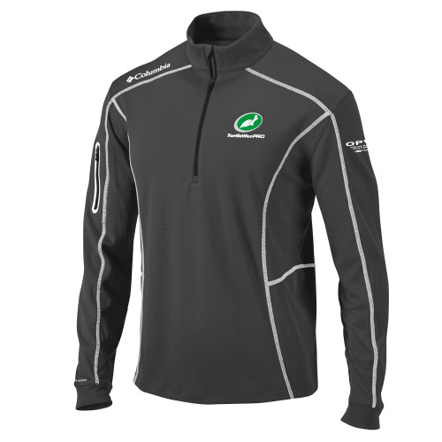  Columbia Charcoal Omni Wick Shotgun 1/4 Zip - Turtle Wax Pro Flat
