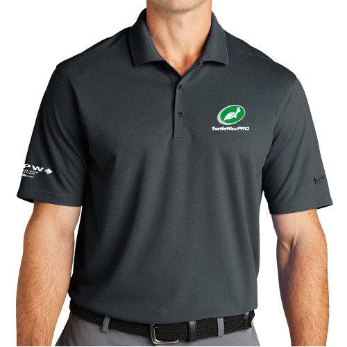  Nike Charcoal Dri Fit Micro Pique 2.0 Polo - Turtle Wax Pro Flat