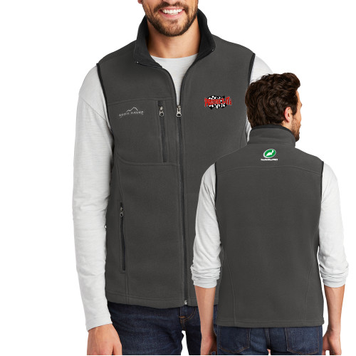  Eddie Bauer Charcoal Fleece Vest - Protect It Embroidery