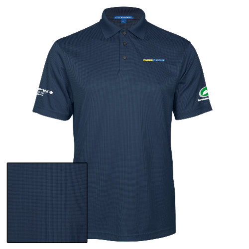  Navy Performance Fine Jacquard Polo - EnergiSystems Wordmark