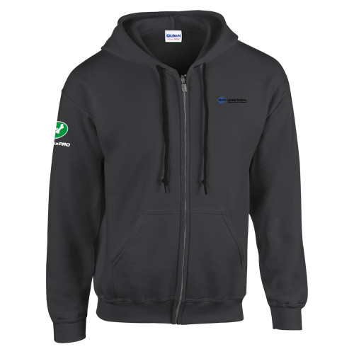  Charcoal Fleece Full Zip Hoodie - Advance Car Wash Solutions