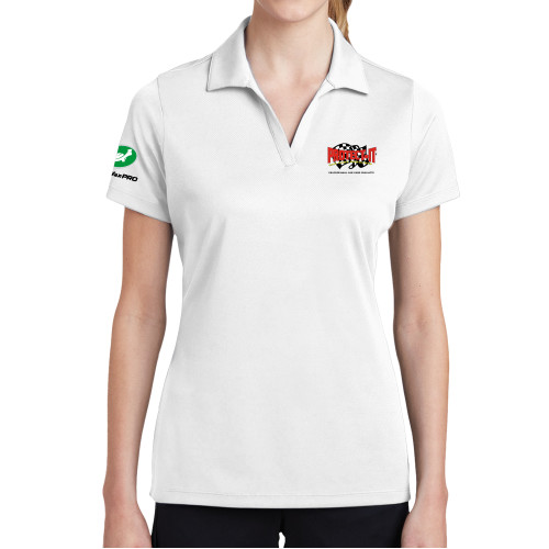  Womens White Dry Mesh Polo - Protect It Embroidery