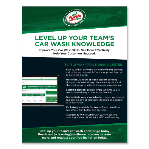 Turtle Wax Pro Leaning Centre 2 page Sell Sheet