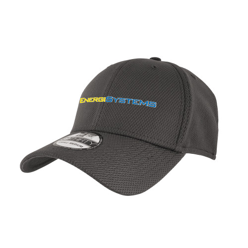  New Era Charcoal Diamond Era 39Thirty Stretch Fit Hat - EnergiSystems Wordmark