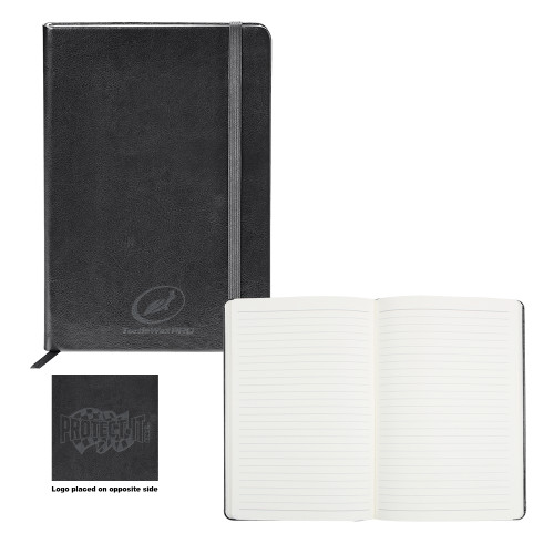  Fabrizio Black Hard Cover Journal - Turtle Wax Pro Engraved