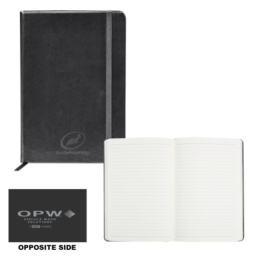  Fabrizio Black Hard Cover Journal - Turtle Wax Pro Engraved