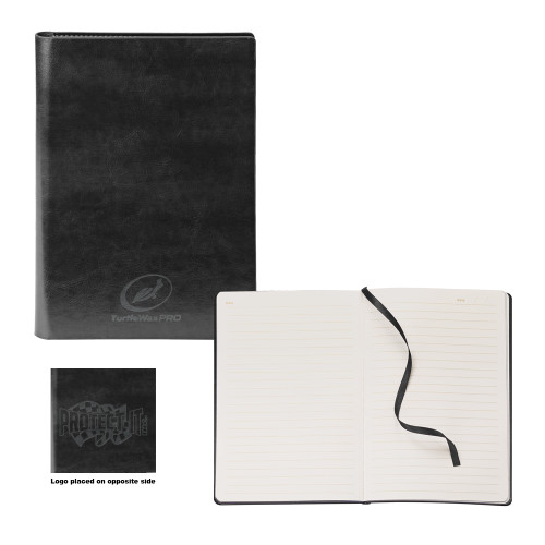 Fabrizio Black Soft Cover Journal - Turtle Wax Pro Engraved