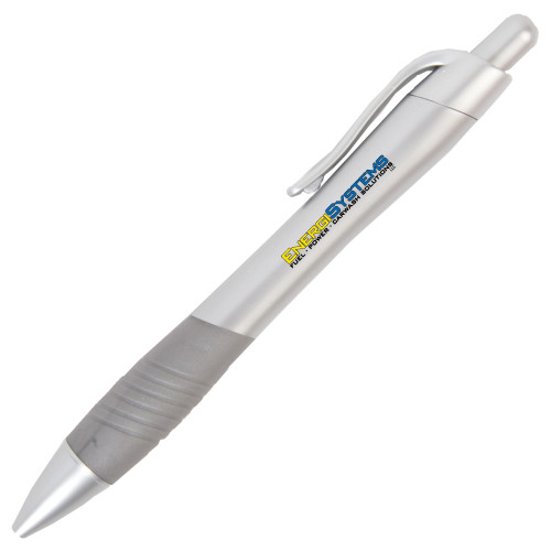  Metallic Mykonos Silver Pen - EnergiSystems Wordmark with Tagline