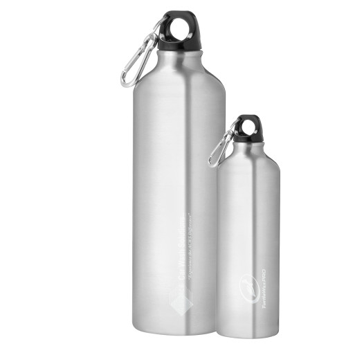  Venture Aluminum Silver Bike Bottle 26oz - Advance Car Wash Solutions Engraved