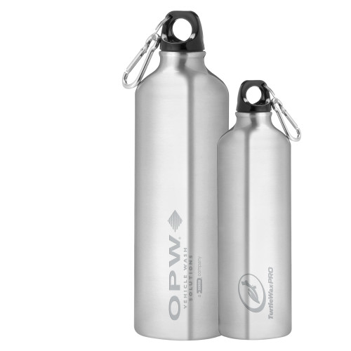  Venture Aluminum Silver Bike Bottle 26oz - OPW Vehicle Wash Solutions Engraved