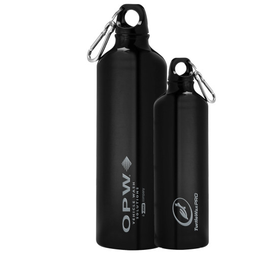  Venture Aluminum Black Bike Bottle 26oz - OPW Vehicle Wash Solutions Engraved