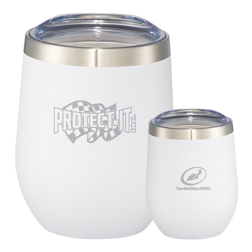  Corzo Vacuum Insulated White Cup 12oz - Protect It Engraved