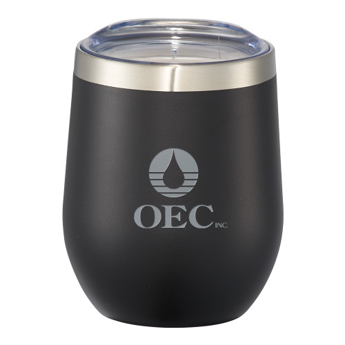  Corzo Vacuum Insulated Black Cup 12oz - OEC Engraved