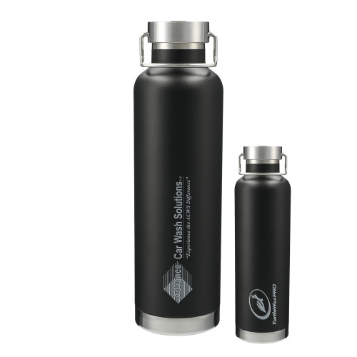  Thor Copper Vacuum Insulated Black Bottle 32oz - Advance Car Wash Solutions Engraved