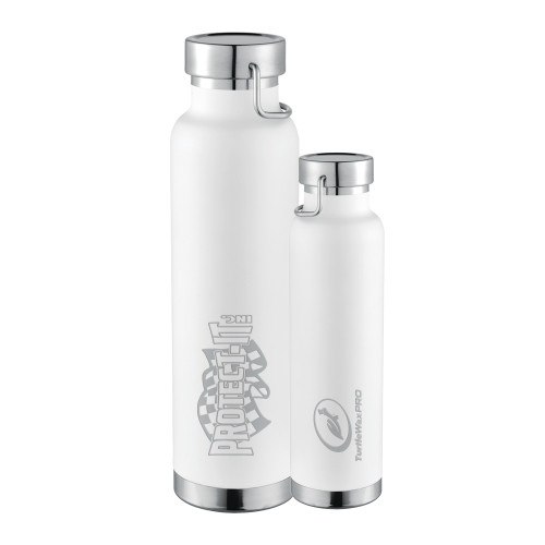  Thor Copper Vacuum Insulated White Bottle 22oz - Protect It Engraved