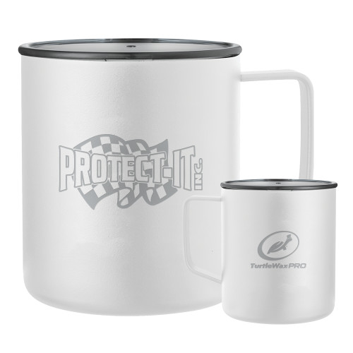  Rover Camp Vacuum Insulated White Mug 14oz - Protect It Engraved