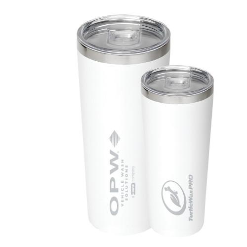  Thor Vacuum Insulated White Tumbler 22oz - OPW Vehicle Wash Solutions Engraved
