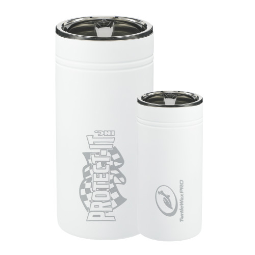  Sherpa Vacuum White Tumbler & Insulator 12oz - Protect It Engraved