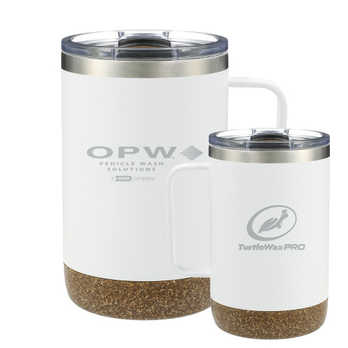  Valhalla Vacuum Insulated Camp White Mug 14oz - OPW Vehicle Wash Solutions Engraved