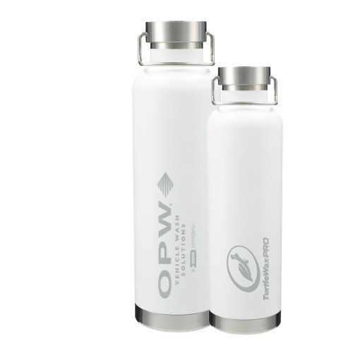  Thor Copper Vacuum Insulated White Bottle 32oz - OPW Vehicle Wash Solutions Engraved