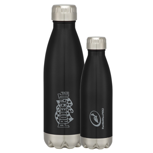  Swig Stainless Steel Black Bottle 16oz - Protect It Engraved
