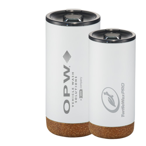  Valhalla Vacuum Insulated White Tumbler 16oz - OPW Vehicle Wash Solutions Engraved
