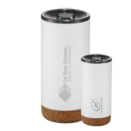  Valhalla Vacuum Insulated White Tumbler 16oz - Advance Car Wash Solutions Engraved