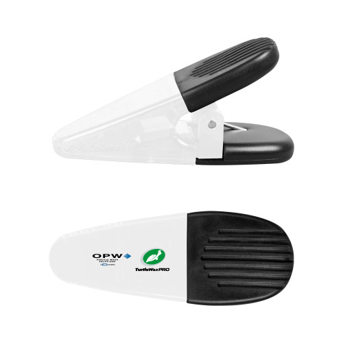  White Crocodile Clip/Magnet - OPW Vehicle Wash Solutions Turtle Wax Pro Horizontal