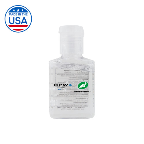  0.5 oz. Travel Hand Sanitizer - OPW Vehicle Wash Solutions Turtle Wax Pro Horizontal