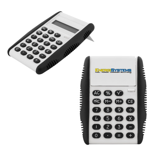  White Flip Cover Calculator - EnergiSystems Wordmark with Tagline