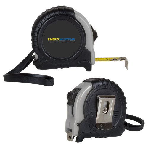  Journeyman Locking 10 Ft. Silver Tape Measure - EnergiSystems Wordmark with Tagline