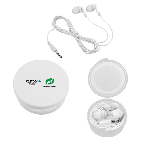  Ear Buds in White Case - OPW Vehicle Wash Solutions Turtle Wax Pro Horizontal