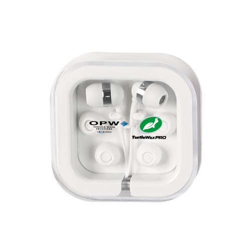  Ear Buds in Clear Square Case - OPW Vehicle Wash Solutions Turtle Wax Pro Horizontal