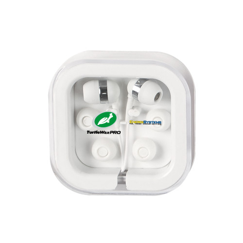  Ear Buds in Clear Square Case - Turtle Wax Pro EnergiSystems Horizontal