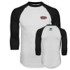 Thumbnail image for  White/Black Raglan Baseball T Shirt