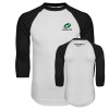 Thumbnail image for  White/Black Raglan Baseball T Shirt