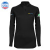 Thumbnail image for  Syntrel Womens Black Interlock 1/4 Zip