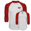 Thumbnail image for  White/Red Raglan Baseball T Shirt