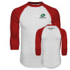 Thumbnail image for  White/Red Raglan Baseball T Shirt
