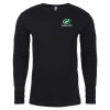 Thumbnail image for  Next Level Black Cotton Long Sleeve Tee