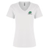 Thumbnail image for  Next Level Womens White Cotton V Neck Tee