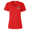 Thumbnail image for  Next Level Womens Red Sueded V Neck Tee