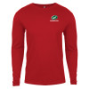 Thumbnail image for  Next Level Red Cotton Long Sleeve Tee