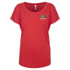 Thumbnail image for  Next Level Womens Red Triblend Dolman Tee